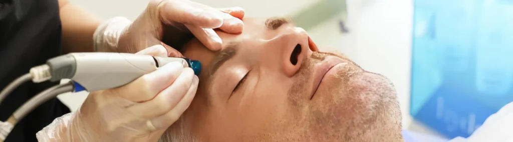 Estetica uomo angolo del sole